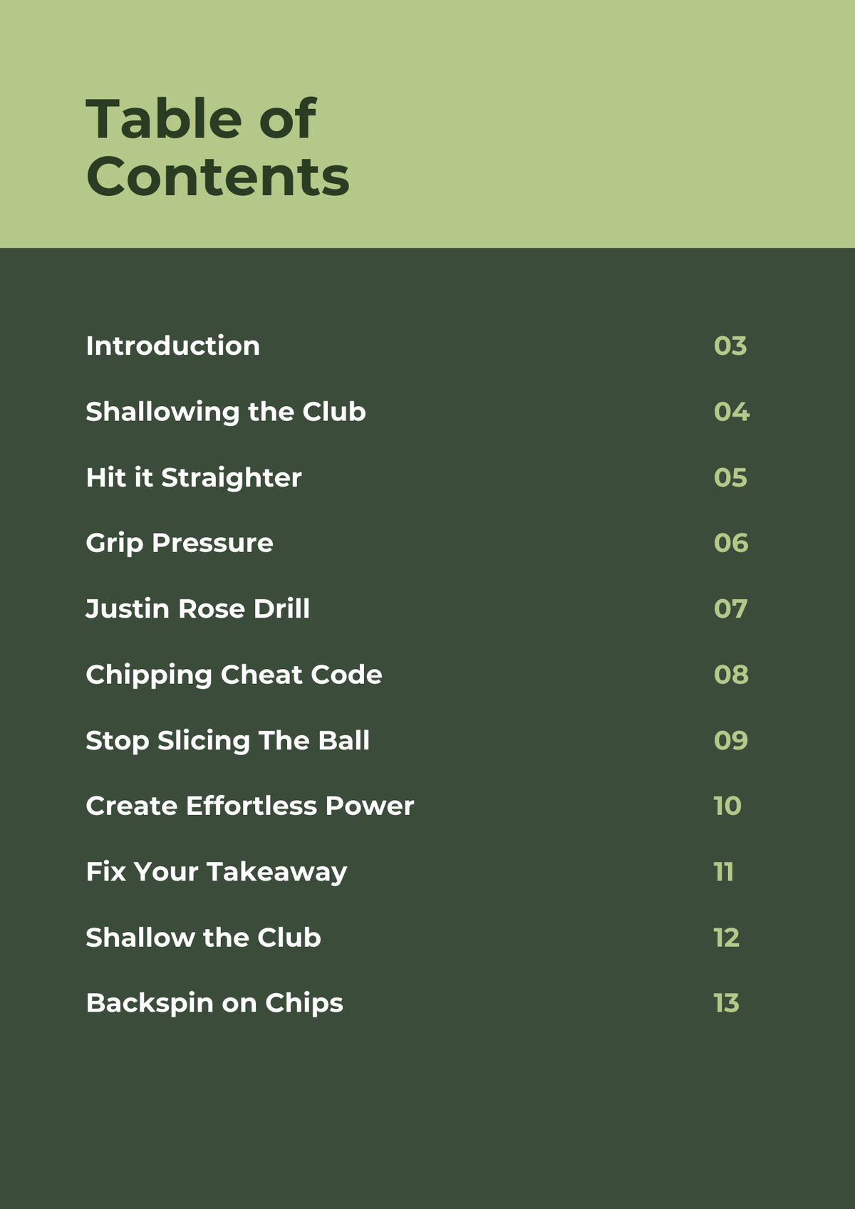 The Lower Your Handicap Blueprint